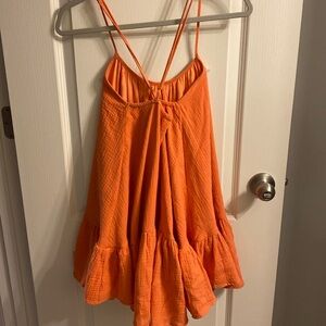 Boutique, small, orange dress